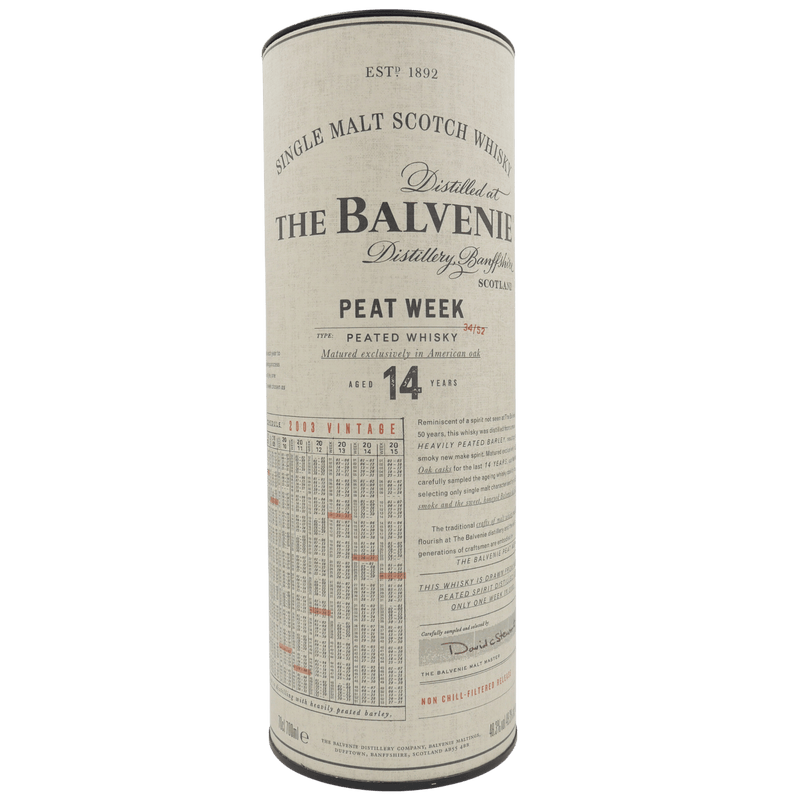 Balvenie 14 Jahre Peat Week 2017 (2003) 48,3 % Vol. 0,7 L
