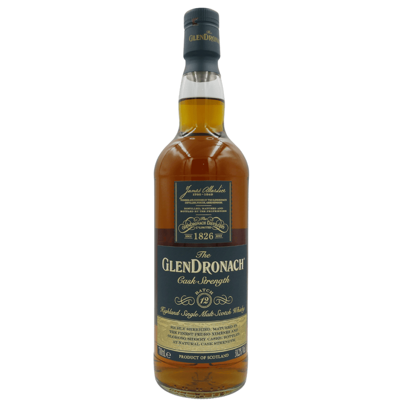 Glendronach Cask Strength Batch 12 (2023) Vorderseite Flasche
