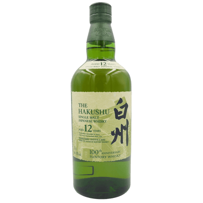 Hakushu 12 Jahre (100th Anniversary) - Flasche Vorderseite