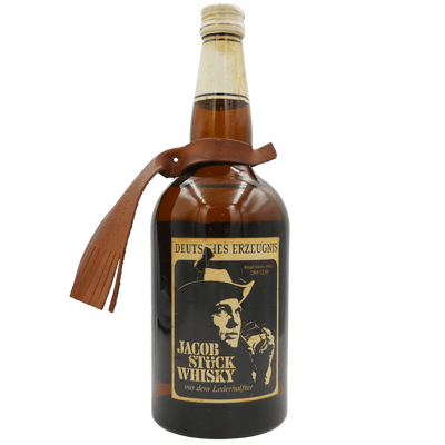 Jacob Stück Deutscher Whisky mit Lederhalfter (70er/80er) 43 % Vol. 0,7 L