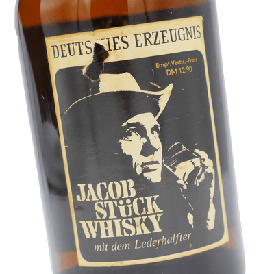 Jacob Stück Deutscher Whisky mit Lederhalfter (70er/80er) 43 % Vol. 0,7 L