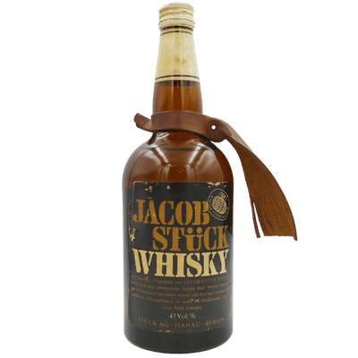 Jacob Stück Deutscher Whisky mit Lederhalfter (70er/80er) 43 % Vol. 0,7 L