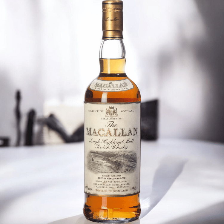 Macallan 12 Jahre British Aerospace BAE Jetstream 43 % Vol. 0,75 L