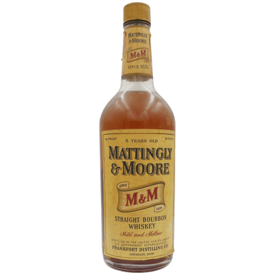 Mattingly & Moore Straight Bourbon 5 Jahre (70er/80er) 43 % Vol. 0,7 L