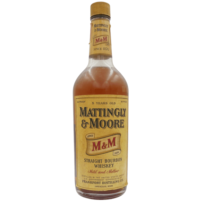 Mattingly & Moore Straight Bourbon 5 Jahre (70er/80er) 43 % Vol. 0,7 L