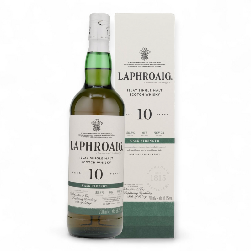 Laphroaig 10 Jahre Cask Strength Batch 17 - 2023 - 58,3 % Vol. 0,7 L