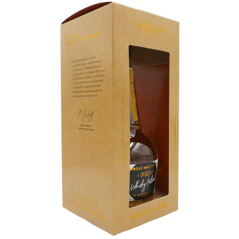 St. Kilian - Festival Edition 2023 (rauchig) Flasche in Case seitlich