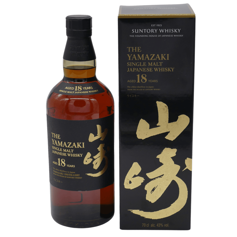 Flasche und Originalkarton Yamazaki 18 Jahre (2021) 43 % Vol. 0,7 L