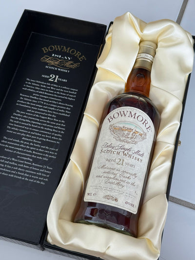 Bowmore 21 Jahre in Holzbox (2003) 43 % Vol. 0,7L