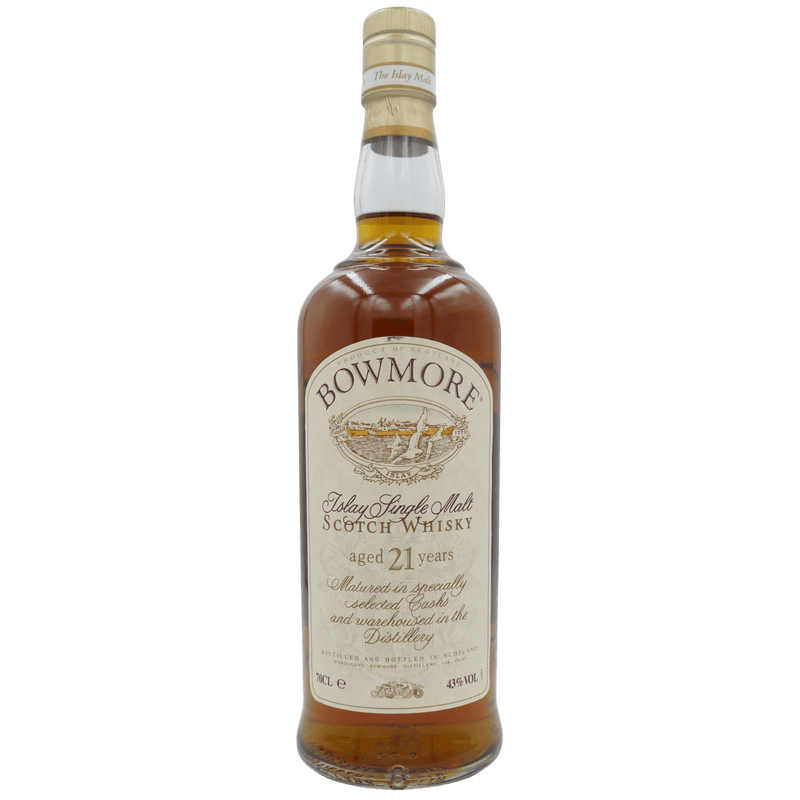 Bowmore 21 Jahre in Holzbox (2003) 43 % Vol. 0,7 L