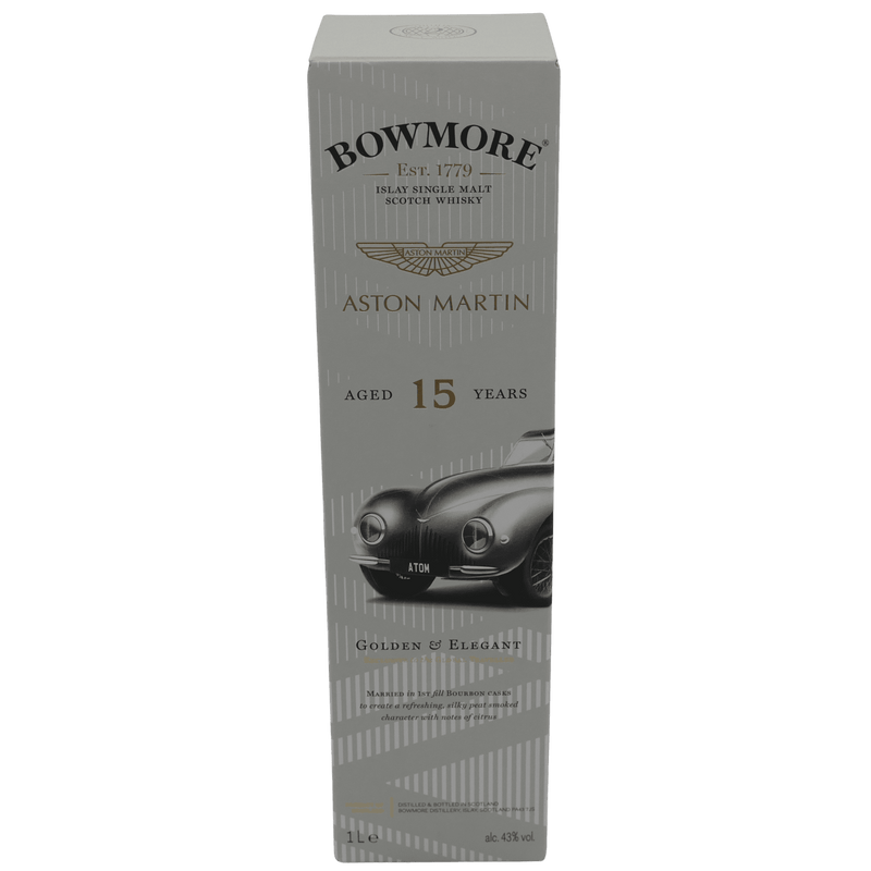 Karton der Flasche Bowmore Aston Martin Edition 2 - Golden & Elegant