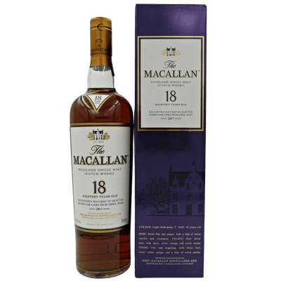 Macallan 18 Jahre Sherry Oak (2017) 43 % Vol. 0,7 L