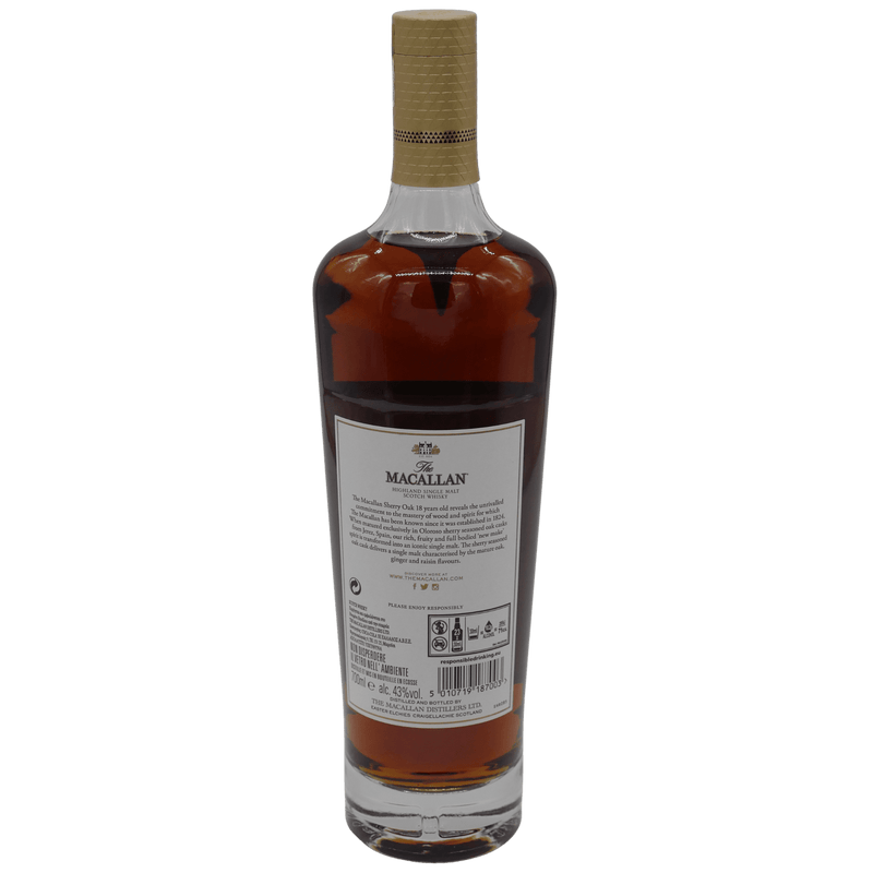 Macallan 18 Jahre Sherry Oak (2018) 43 % Vol. 0,7 L