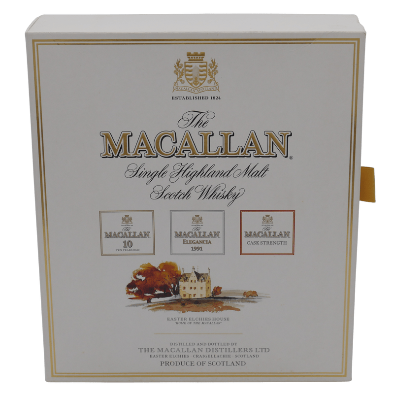 Macallan Set Elegancia 1991& Cask Strength (2000er) 3 Flaschen je 0,33 L