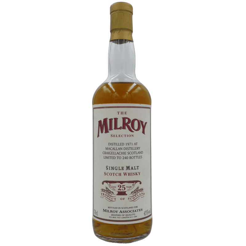 Macallan / Milroy 25 Jahre (1971) 43 % Vol. 0,7 L