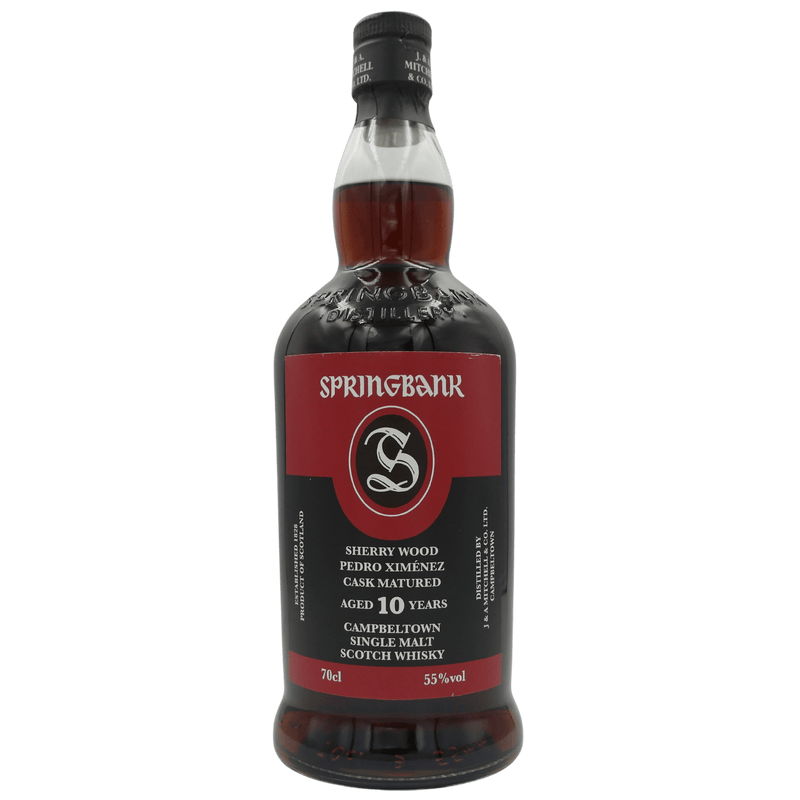 Springbank 10 Jahre PX Sherry Wood Front