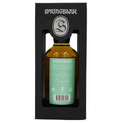 Springbank 15 Rum Wood (2019) Flasche in Case Rückseite