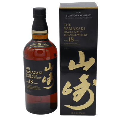 Flasche und Originalkarton Yamazaki 18 Jahre (2021) 43 % Vol. 0,7 L