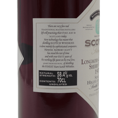 Longmorn Glenlivet SC (1970) 58,4 % Vol. 0,7 L